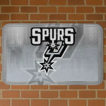 San Antonio Spurs Pixel Blur Silver Doormat