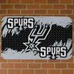 San Antonio Spurs Plate Rip Silver Doormat