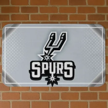 San Antonio Spurs Silver Halftone Silver Doormat