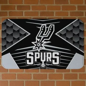 San Antonio Spurs Techno Camo Silver Black Doormat
