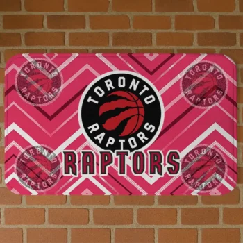 Toronto Raptors Chevron Geometrics Red Doormat