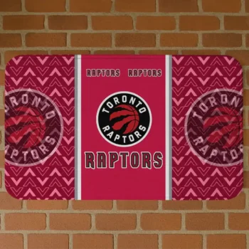 Toronto Raptors Chevron Stack Red Doormat
