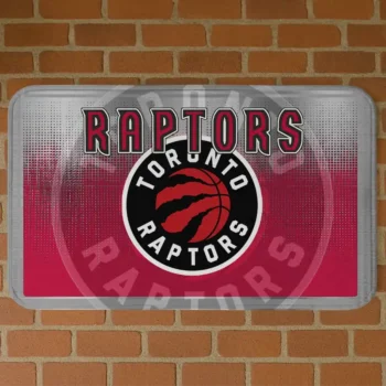 Toronto Raptors Pixel Blur Red Doormat