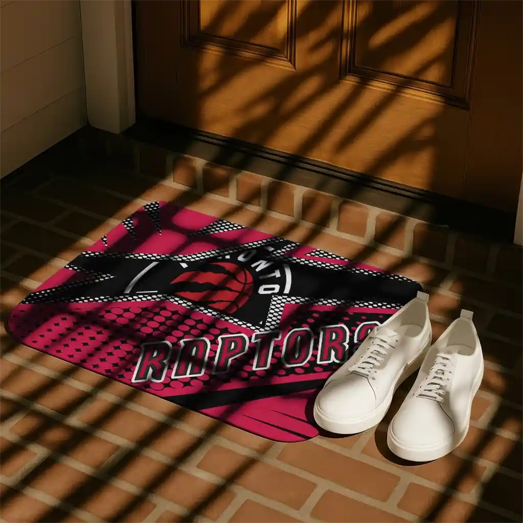 toronto-raptors-sharp-flash-red-doormat-trendy.webp