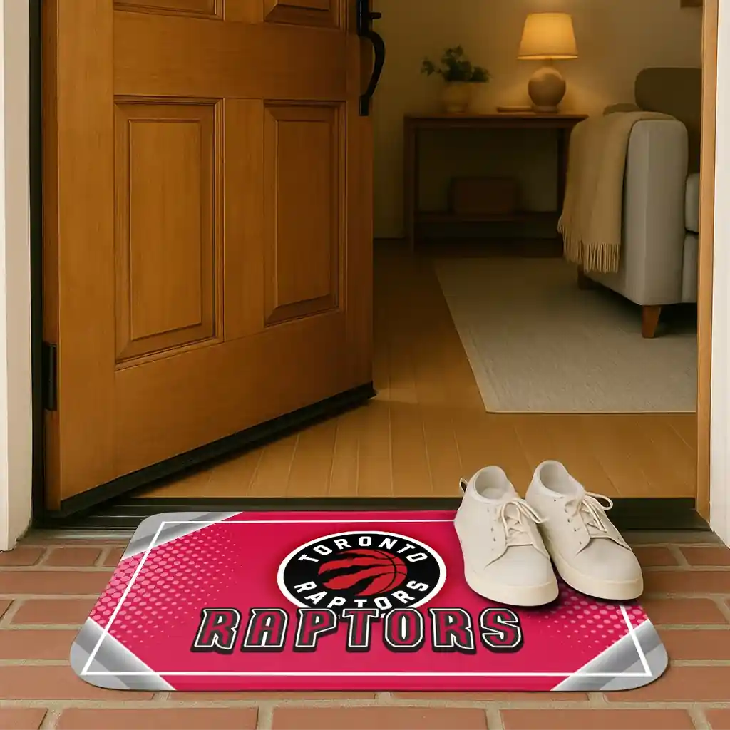 toronto-raptors-silver-halftone-red-doormat-fashion-forward.webp