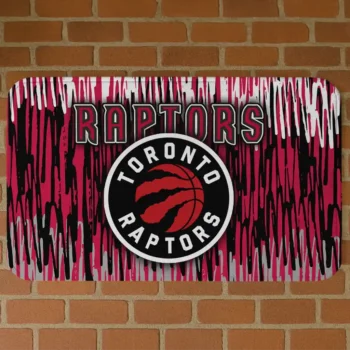 Toronto Raptors Vertical Flow Red Doormat