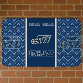 Utah Jazz Chevron Stack Navy Doormat