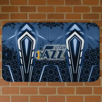 Utah Jazz Graphic Stripes Navy Doormat