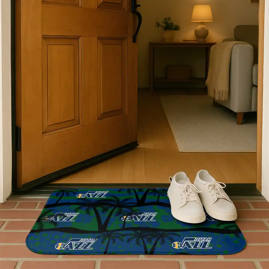 utah-jazz-palm-silhouette-navy-black-doormat-fashion-forward.webp