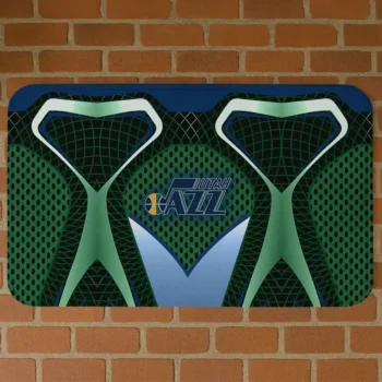 Utah Jazz Torso Pattern Doormat