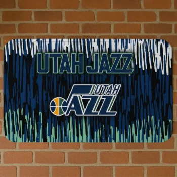 Utah Jazz Vertical Flow Navy Doormat