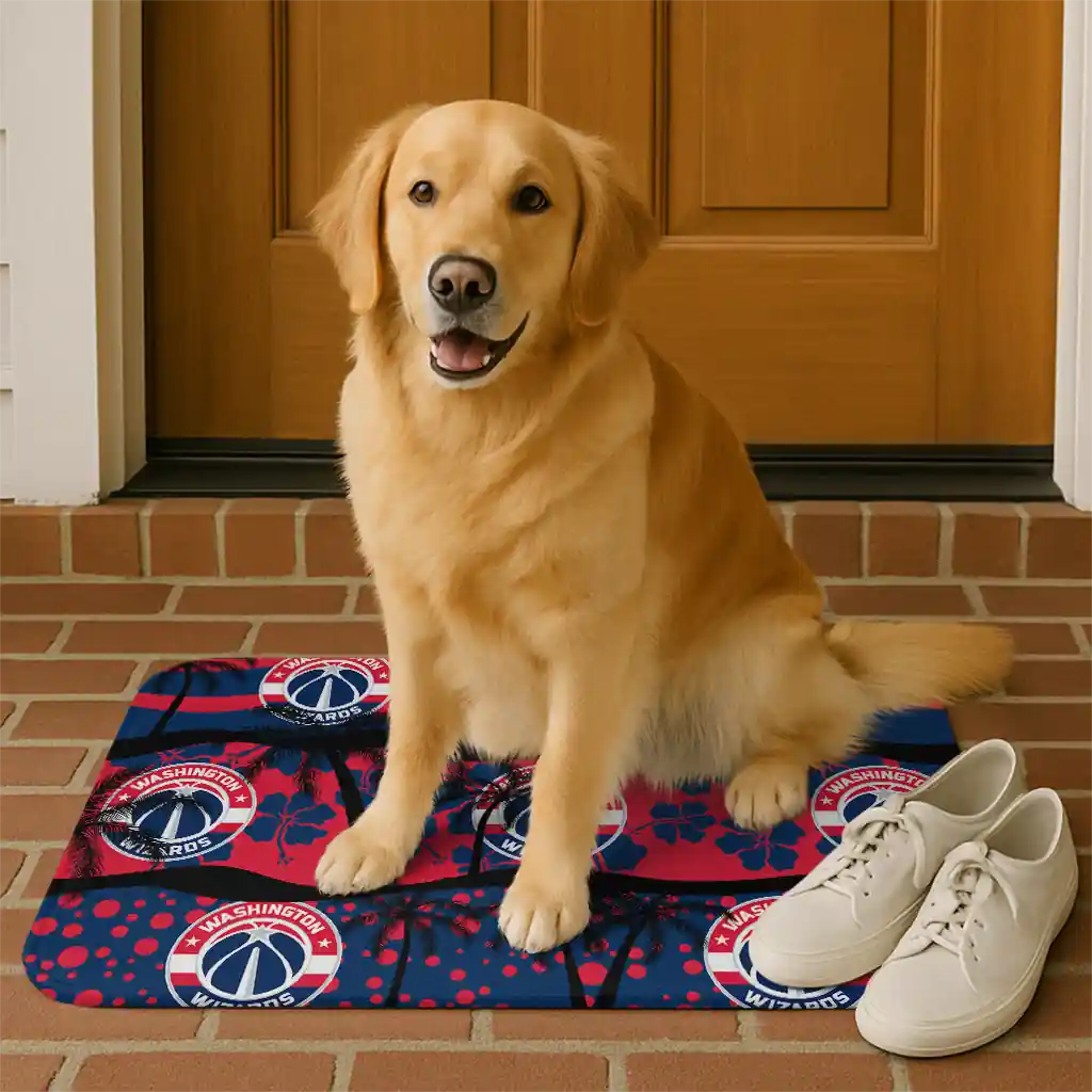 washington-wizards-palm-silhouette-blue-black-doormat-high-quality.webp