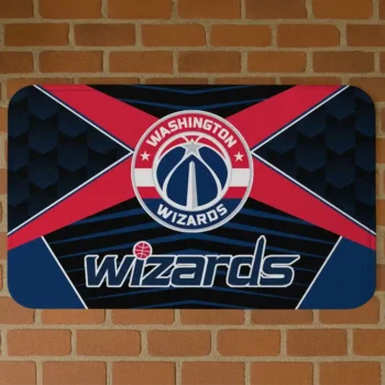 Washington Wizards Techno Camo Blue Black Doormat