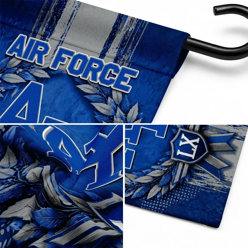 Air Force Falcons Garden Flag Customized Laurel Wreath Blue Latest Model Air Force Falcons Garden Flag Customized Laurel Wreath Blue Latest Model