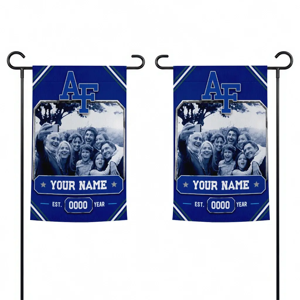 Air Force Falcons Garden Flag Customized Photo Frame Blue Fashion Forward Air Force Falcons Garden Flag Customized Photo Frame Blue Fashion Forward