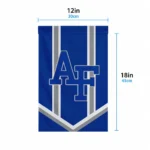 Air Force Falcons Garden Flag Personalized Chevron Stripes Blue Best Selling