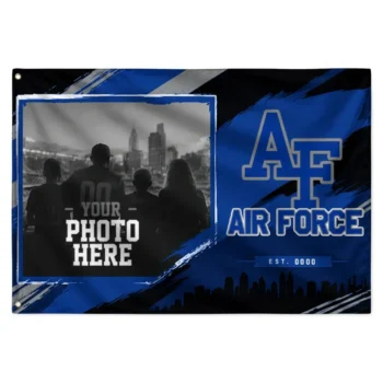 Air Force Falcons House Flag Customized Framed Photo Blue Black Best Selling