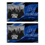 Air Force Falcons House Flag Customized Framed Photo Blue Black Best Selling