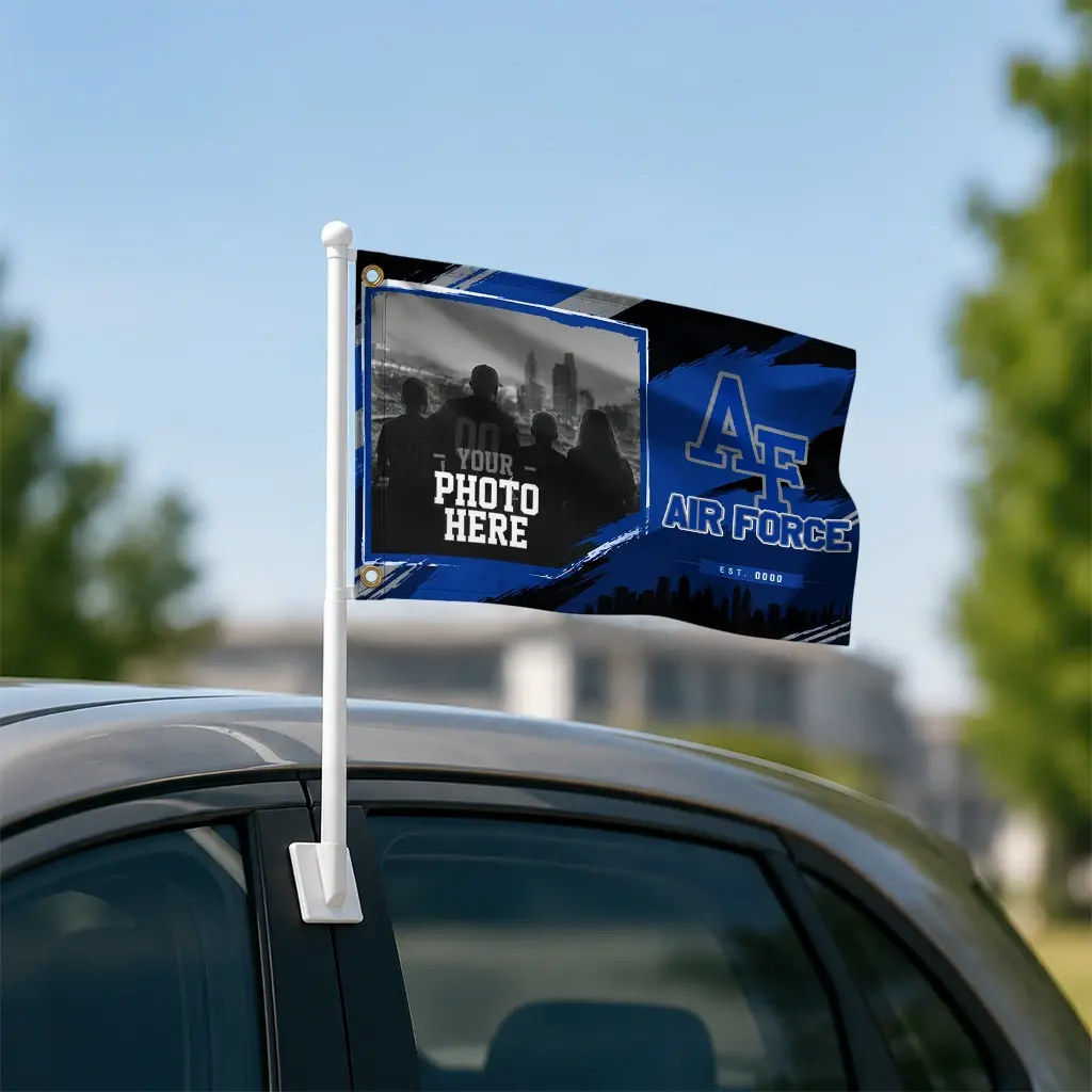 Air Force Falcons House Flag Customized Framed Photo Blue Black Latest Model Air Force Falcons House Flag Customized Framed Photo Blue Black Latest Model