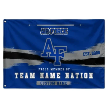 Air Force Falcons House Flag Personalized Brushed Streaks Blue Best Selling