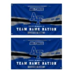 Air Force Falcons House Flag Personalized Brushed Streaks Blue Best Selling