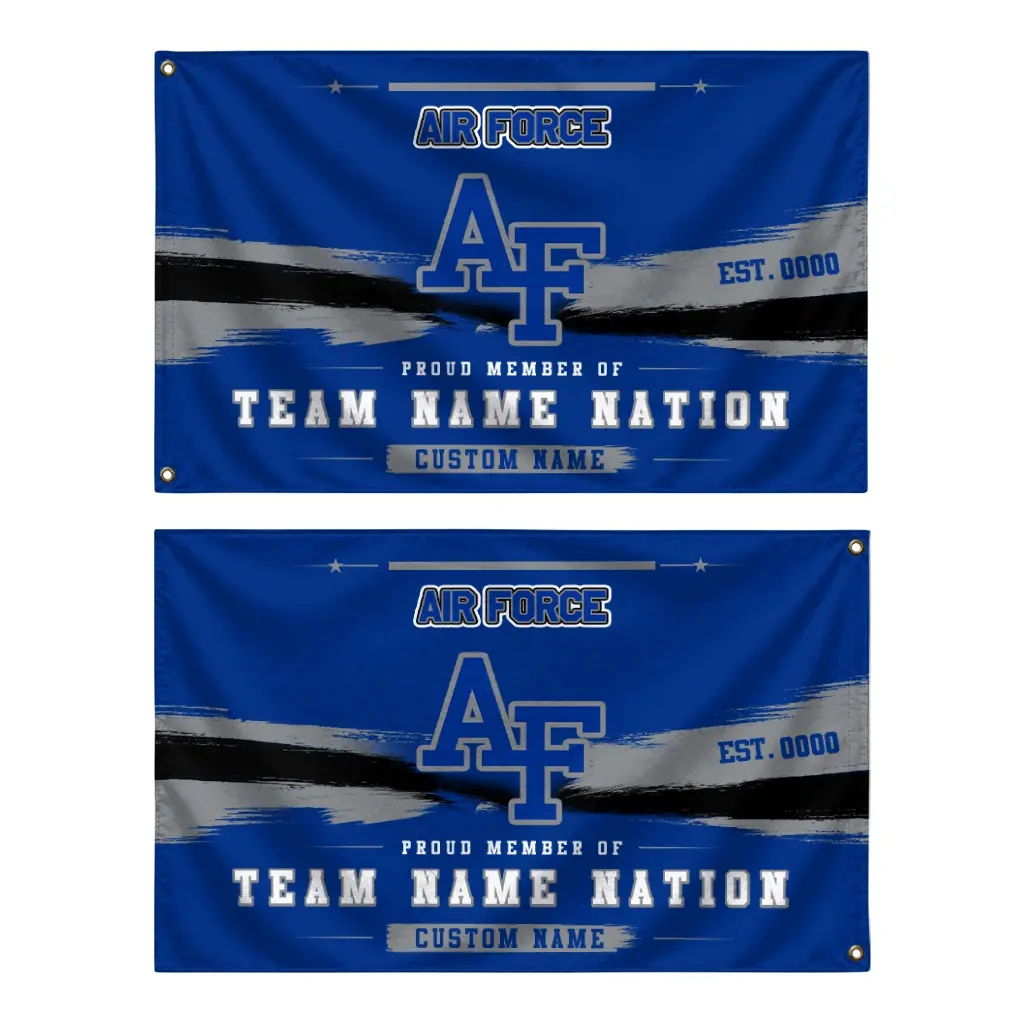 Air Force Falcons House Flag Personalized Brushed Streaks Blue Fashion Forward Air Force Falcons House Flag Personalized Brushed Streaks Blue Fashion Forward