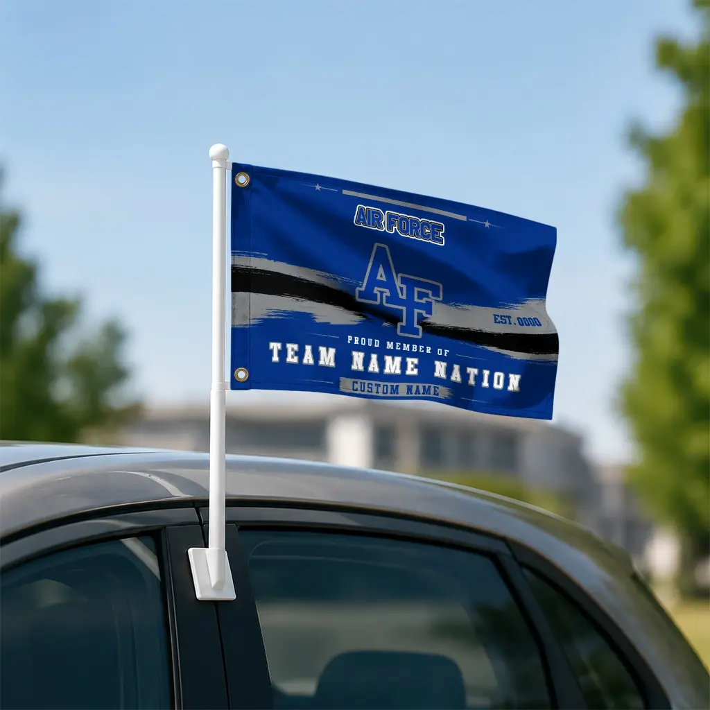 Air Force Falcons House Flag Personalized Brushed Streaks Blue Latest Model Air Force Falcons House Flag Personalized Brushed Streaks Blue Latest Model