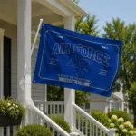 Air Force Falcons House Flag Personalized Ornate Border Blue Best Selling
