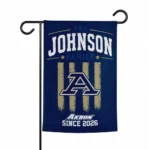 Akron Zips Garden Flag Custom Distressed Stripes Blue Best Selling