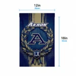 Akron Zips Garden Flag Custom Laurel Wreath Blue Best Selling