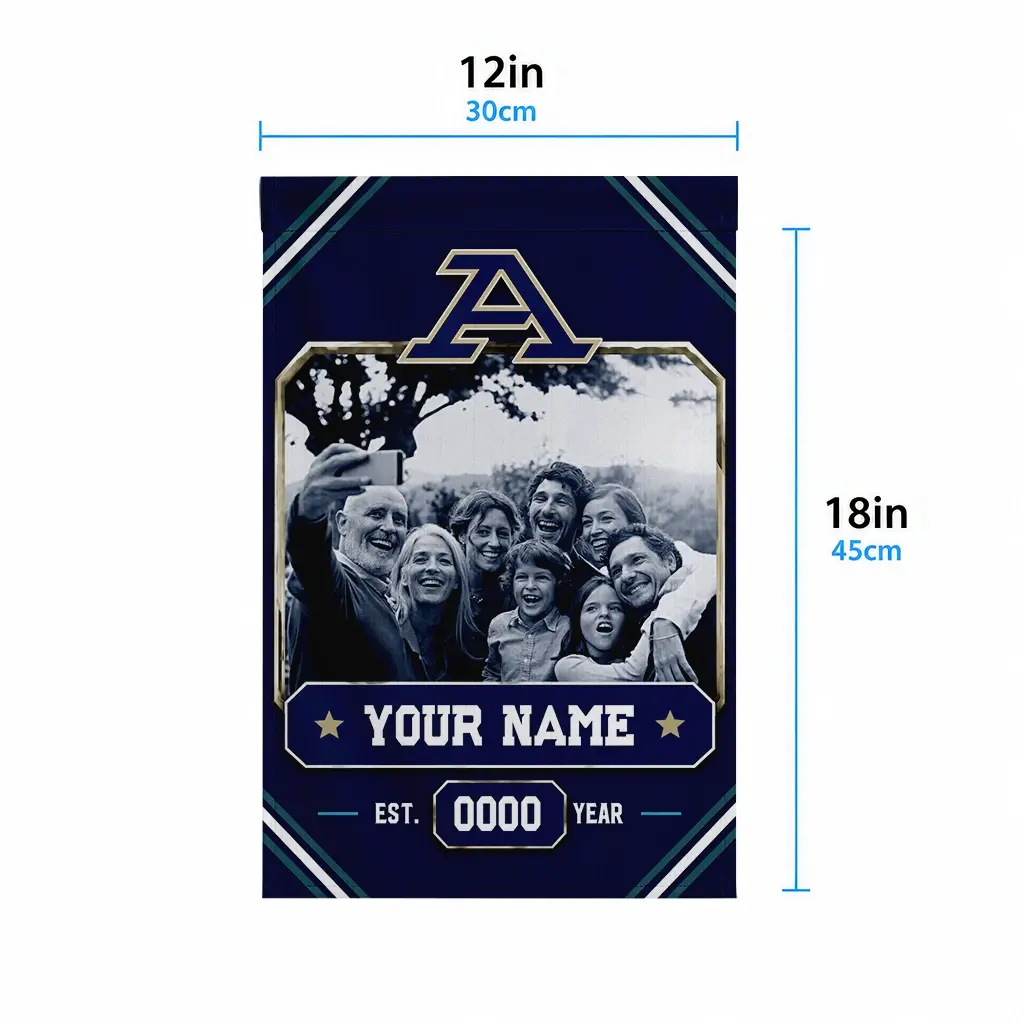 Akron Zips Garden Flag Custom Photo Frame Blue High Quality Akron Zips Garden Flag Custom Photo Frame Blue High Quality
