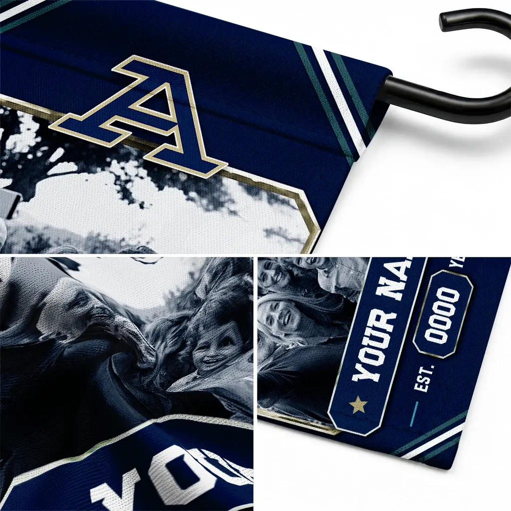 Akron Zips Garden Flag Custom Photo Frame Blue Latest Model Akron Zips Garden Flag Custom Photo Frame Blue Latest Model