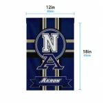 Akron Zips Garden Flag Customized Circle Medallion Blue Best Selling