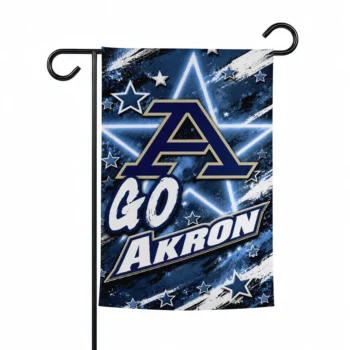 Akron Zips Garden Flag Personalized Glowing Star Blue Best Selling