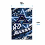 Akron Zips Garden Flag Personalized Glowing Star Blue Best Selling