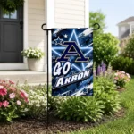 Akron Zips Garden Flag Personalized Glowing Star Blue Best Selling