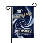 Akron Zips Garden Flag Personalized Swirl Vortex Blue Best Selling