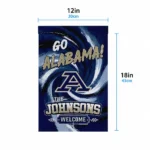 Akron Zips Garden Flag Personalized Swirl Vortex Blue Best Selling