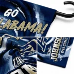 Akron Zips Garden Flag Personalized Swirl Vortex Blue Best Selling