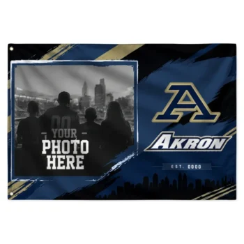 Akron Zips House Flag Custom Framed Photo Blue Black Best Selling