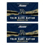 Akron Zips House Flag Customized Brushed Streaks Blue Best Selling