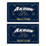 Akron Zips House Flag Customized Ornate Border Blue Best Selling