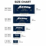 Akron Zips House Flag Customized Ornate Border Blue Best Selling