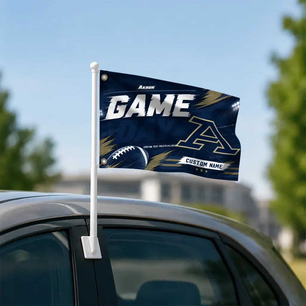 Akron Zips House Flag Personalized Action Streaks Blue Latest Model Akron Zips House Flag Personalized Action Streaks Blue Latest Model