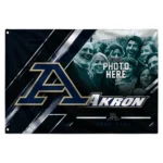 Akron Zips House Flag Personalized Diagonal Stripes Blue Best Selling