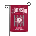 Alabama Crimson Tide Garden Flag Custom Distressed Stripes Crimson Best Selling