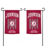 Alabama Crimson Tide Garden Flag Custom Distressed Stripes Crimson Best Selling
