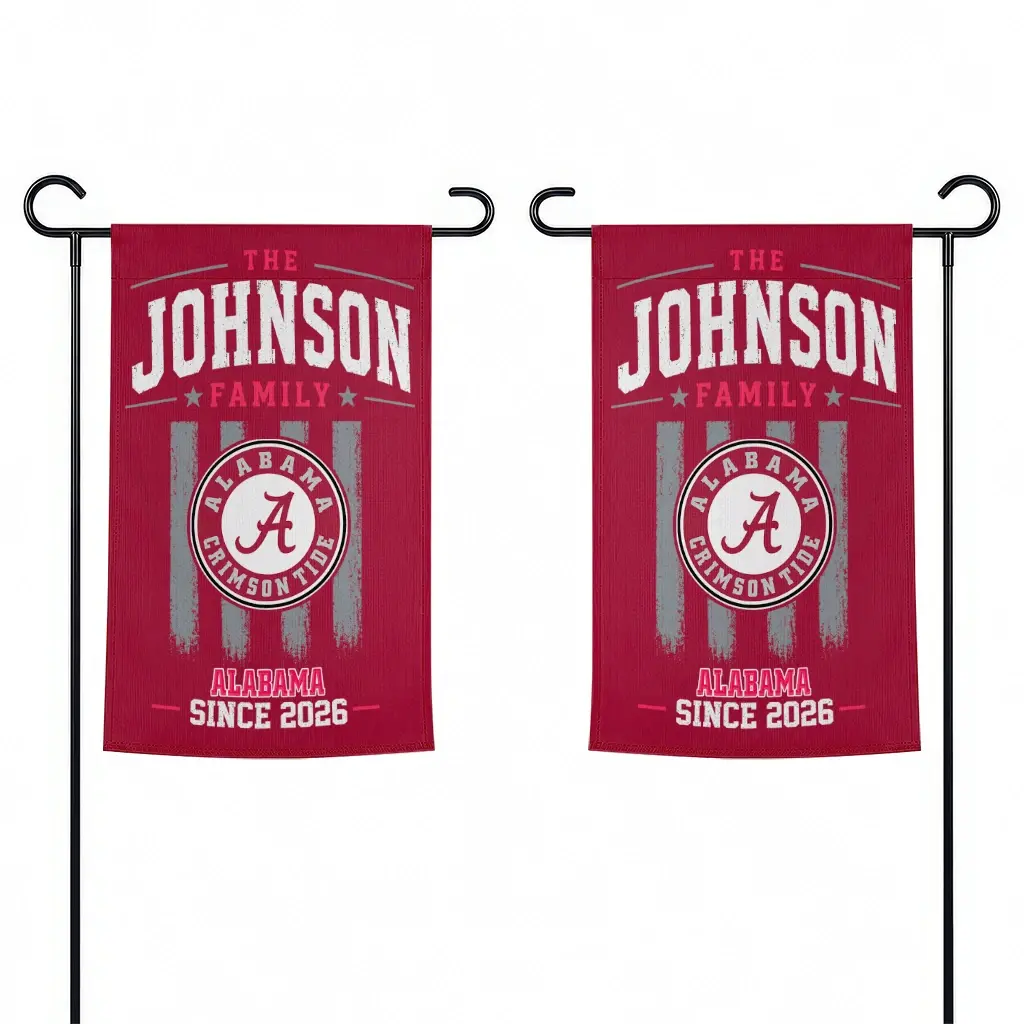 Alabama Crimson Tide Garden Flag Custom Distressed Stripes Crimson Fashion Forward Alabama Crimson Tide Garden Flag Custom Distressed Stripes Crimson Fashion Forward