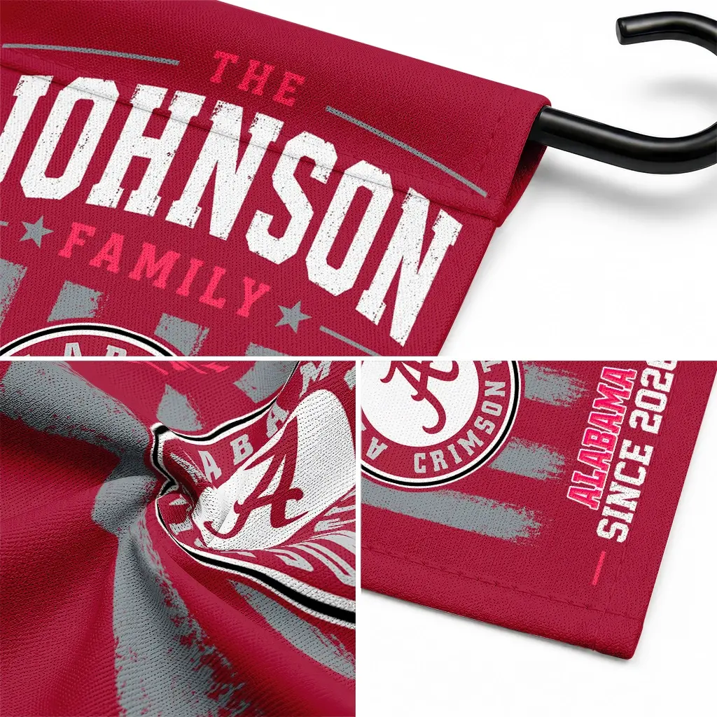 Alabama Crimson Tide Garden Flag Custom Distressed Stripes Crimson Latest Model Alabama Crimson Tide Garden Flag Custom Distressed Stripes Crimson Latest Model