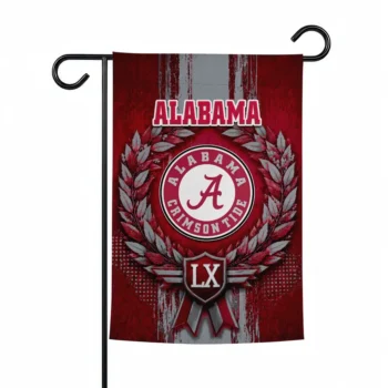 Alabama Crimson Tide Garden Flag Custom Laurel Wreath Crimson Best Selling